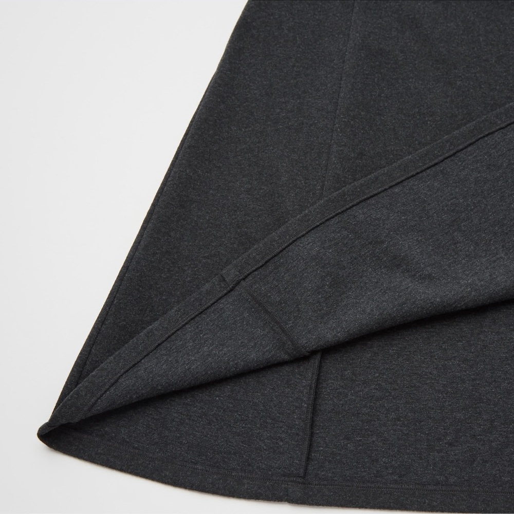 NWT Uniqlo Brushed Jersey Jumper Skirt in 08 Dark Gray - Picture 3 of 9